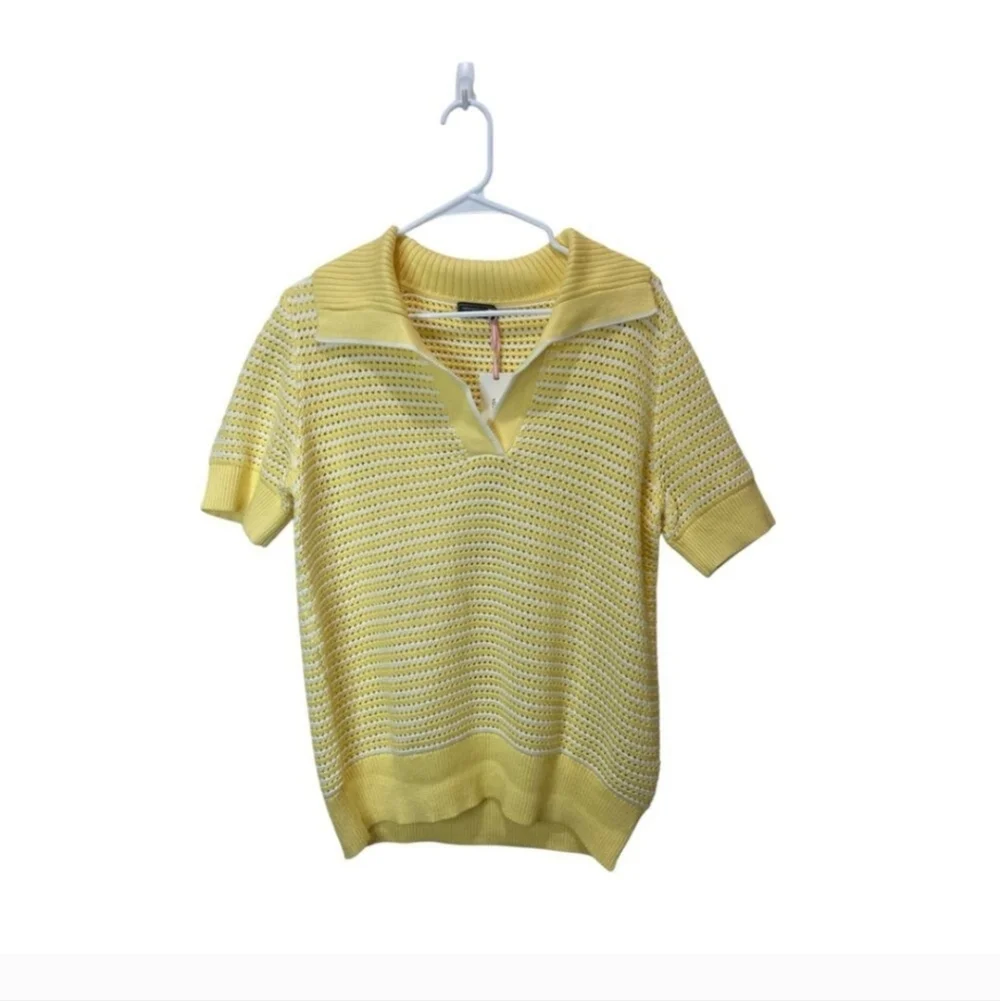 NWT Vineyard Vines Sunny Yellow Polo Sweater - Picture 5 of 5
